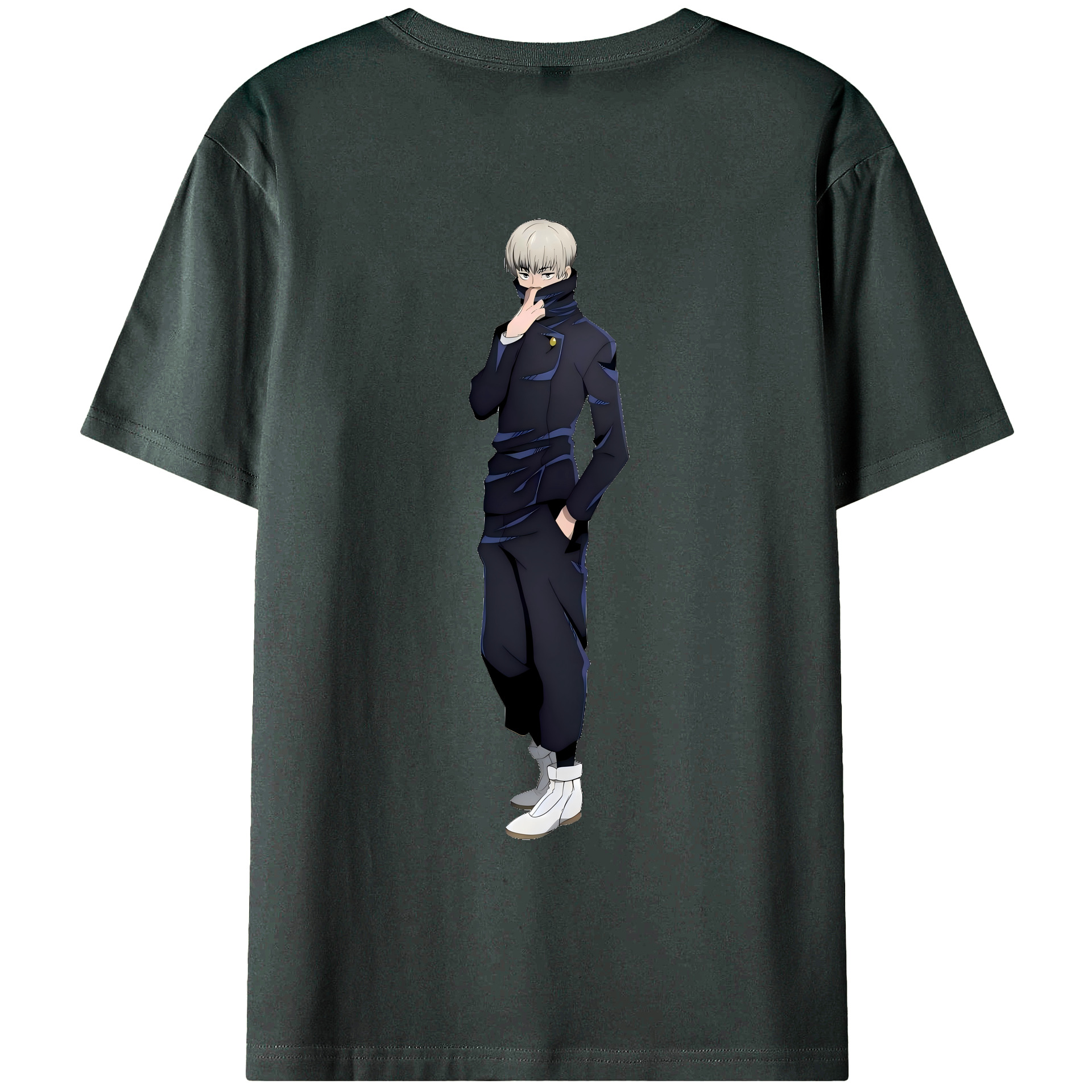 （画像用） 呪術廻戦 Jujutsu Kaisen 綿100％ メンズ半袖Tシャツ（バックプリント） 通気性